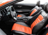 2016 Ford Mustang Convertible V6 Engine Competition Orange Exterior on two tone Black and Orange Int... (image 9)