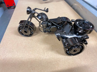 Metal motorcycle display piece