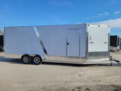 SPRING CLEARANCE LIMITED QUANTITIES Drive through with side door 7x20'x7' 5' V-nose 32" Curb side do...