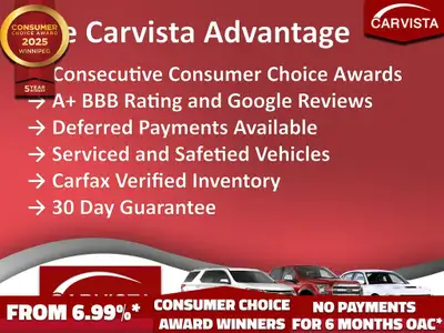 CONSECUTIVE COMSUMER CHOICE AWARD WINNERS FOR OUTSTANDING BUSINESS! LOW DEALER FINANCING RATES*, NO...