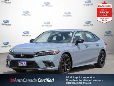 Recent Arrival! New Price! Morning Mist Metallic 2023 Honda Civic Sport FWD CVT 2.0L I4 DOHC 16V i-V...