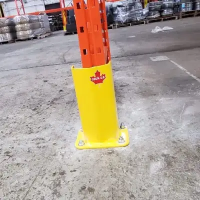 Pallet racking frame guards - Quick ship anywhere in Canada, View more