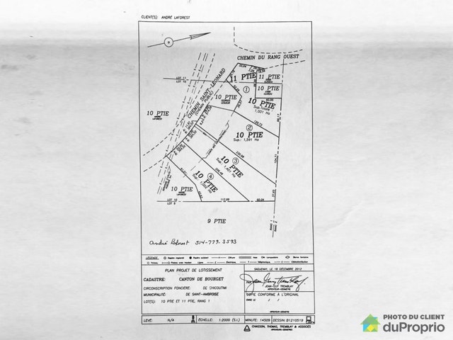 $175,000 - Residential Lot for sale in St-Ambroise — photo 1