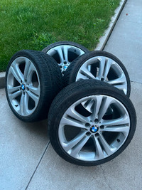 OEM Bmw 19” rims with winter tires