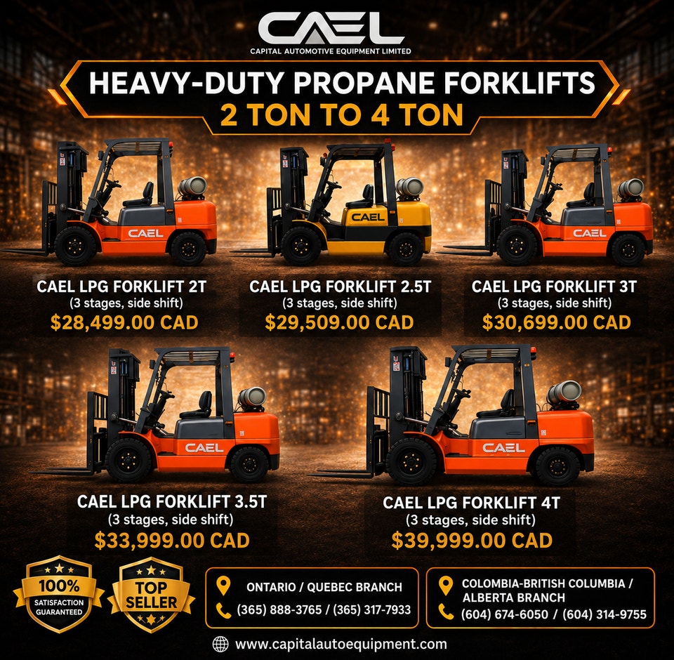 CAEL CAEL Propane Forklifts – 2T / 2.5T / 3T / 3.5T / 4T | Heavy ...