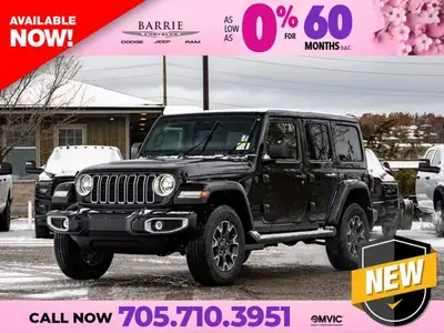 Welcome to Barrie Dodge Chrysler Jeep. The 2026 Jeep Wrangler is a new, iconic 4x4 SUV designed for...