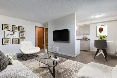 Amenities: Air Conditioning • Private Yard • Quiet Building Suite & Building: Spacious one-bedroom,...