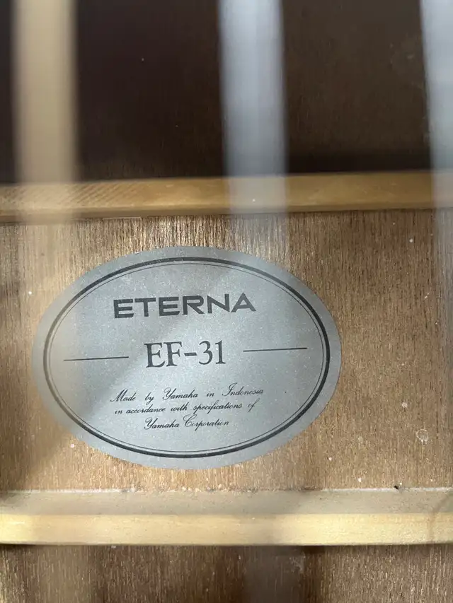 Eterna by Yamaha EF-31 Acoustic Guitar in Guitars in City of Toronto - Image 7