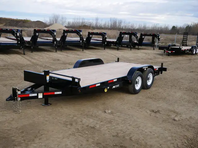 2025 SWS 18' H.D. Car Hauler Trailer w/ Pull Out Ramps (2) 7K Ax in Heavy Equipment in Edmonton - Image 2