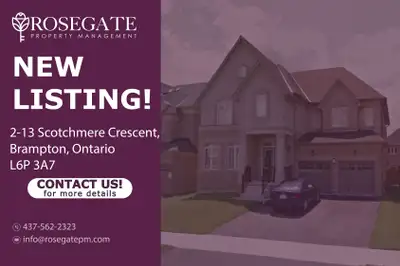 Renovated 2-Bedroom Suite | 900 Sq Ft | Family-Friendly Brampton