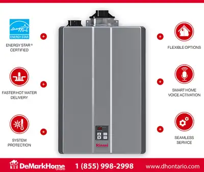 Tankless - Water Heaters - Lease to Own - FREE Installation --, View more
