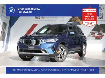 2022 BMW X3 xDrive30i 2.0L I4 TwinPower Turbo AWD 8-Speed Automatic EXTERIOR - PHYTONIC BLUE METALLI...