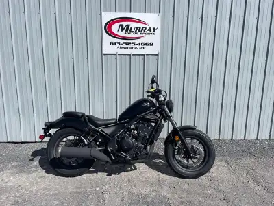 - 2026 Honda® Rebel 500 ABS Black - Tuned for Cruising - Strong Low-end Torque - Smooth & Compact -...
