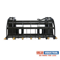 Value Industrial 78" Skid Steer Root Rake Grapple - 420 kg worki