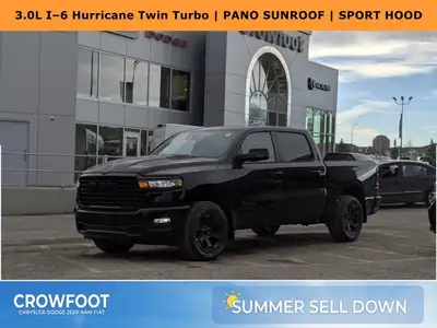 This Ram 1500 has a strong Twin Turbo Regular Unleaded I-6 3.0 L/183 engine powering this Automatic...