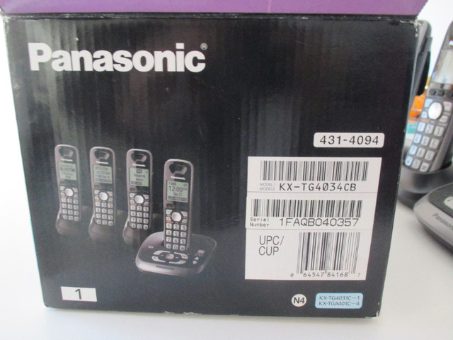 4 Panasonic Telephones with Answering Machine System in Home Phones & Answering Machines in Winnipeg - Image 4