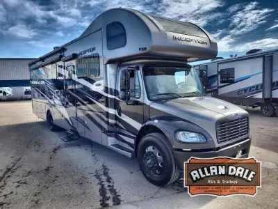 Thor Motor Coach Inception Super C diesel motorhome 38FX highlights: Theater Seating Fireplace Mid-C...