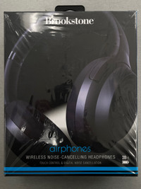 Brookstone Airphones Wireless Noise-Cancelling Headphones BKH928