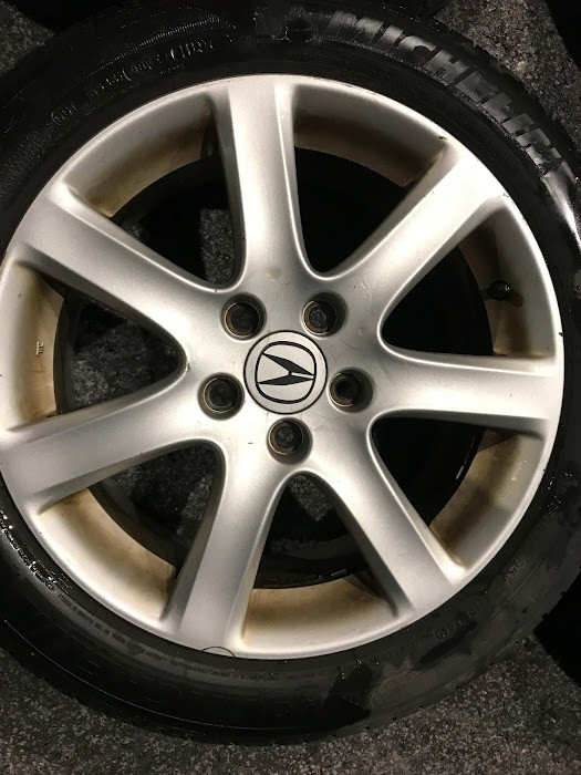 17” Acura TSX Oem rims + 215 50 17 Michelin all season tires in Tires & Rims in Markham / York Region - Image 2