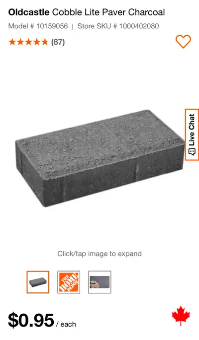 Patio stones (paver stones 60 cents each ), Voir plus