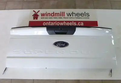 Ford F250/F350/F450/ Superduty 2023 - 2025 Ford Superduty White Tailgate with step and camera hole C...