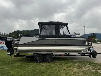 Year: 2022 Make: Avalon Model: 2385 Rear Fish Length: TBL 26' Color: Charcoal Hours: 40 Engine: Merc...