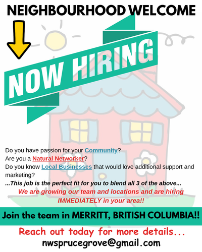 Neighbourhood Welcome Area Coordinator - Merritt BC plus more, View more