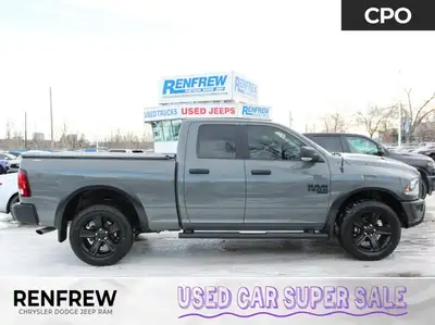 This 2022 Ram 1500 Classic Warlock is a local trade-in with no accident history, two keys, new tires...