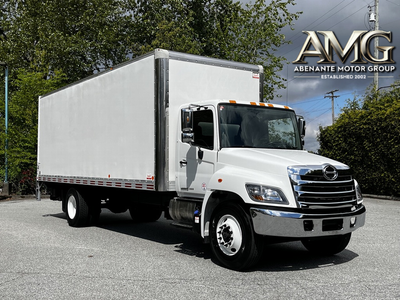 Abenante Motor Group (SK) 2020 Hino 338 24 Foot 5 Ton Cube Van with Power Tailgate Box Size: 24'L x...