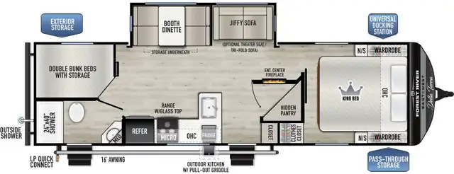 2026 Forest River EASTY TO WEST DELLA TERRA 275BH BUNKS BUNK MOD in Travel Trailers & Campers in Regina - Image 3