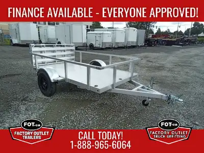 Welcome to Factory Outlet Trailers! NEW Marlon 5x8ft Aluminum Utility Trailer - Robust and Lightweig...
