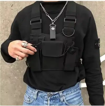 New Ultimate Anti-Theft Tactical Chest Bag - Secure & Stylish *(2-Layer Security: 1 Main + 1 Hidden...