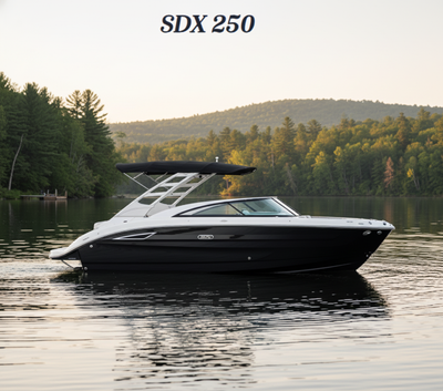 General: ECT 6.2L (300PHP) MPI DTS BR3 STERN DRIVE. BLACK CANVAS. GRAYWATER SYSTEM. INTERIOR UPHOLST...