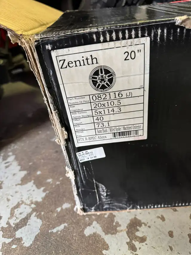 Four New 20″ 5x114.3 RTX Zenith Wheels w/ 245/40R20 Kumho Winter in Tires & Rims in Oakville / Halton Region - Image 7