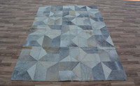 Handmade cowhide 5'9X8'11 Ft leather rugs from Egypt