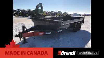 Brandt Work Ready 8 and 11 Ton, 14’ or 16’ Dump Trailer Model: UBD814 / UBD816 / UPD1116 / UGD1116 S...
