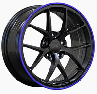 dai SKY Gloss Black - Blue Line 18x8.0  5x114.3  +40 mazda honda