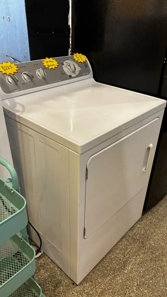 GE Front Load 27” Dryer  30 Days Warranty  Hi-Life Appliance in Washers & Dryers in Kitchener / Waterloo - Image 3