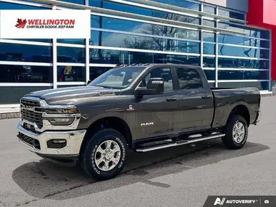 Odometer is 7381 kilometers below market average! Granite Crystal Metallic Clearcoat 2025 Ram 2500 B...