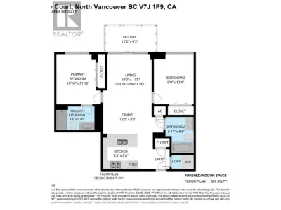 A Brand new 2 BED + 2 BATH at PARKSIDE BY MOSAIC, just a short walk to Lynn Valley Centre. This love...