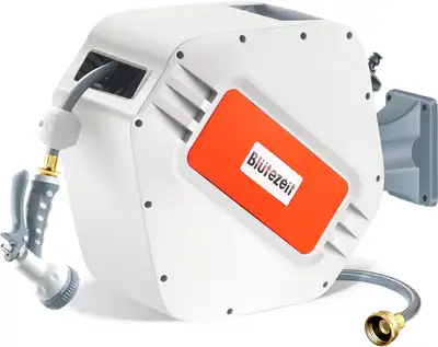 NEW BLUTEZEIT RETRACTABLE GARDEN HOSE 65 FT + 6 FT 1016440, View more