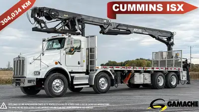 Heavy truck - # STOCK: C-33289 2012 KENWORTH T800 CAMION À FLECHE CAMION GRUE À GYPSE 2012 KENWORTH...