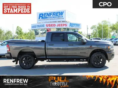 2024 Ram 2500 Big Horn, accident-free local trade-in finished in Granite Crystal Metallic with Night...