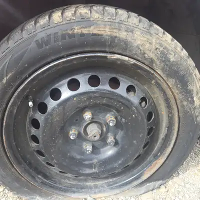 QUICK SALE OEM 205/55R16 NISSAN SENTRA WHEELS BRIDGESTONE WINTER TIRES MUST GO! PRICED TO SELL FIRST...