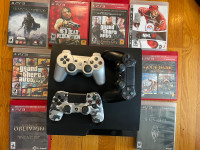 PS3 Slim Bundle - 3 Controllers, 8 Games, 120GB Great Condition!