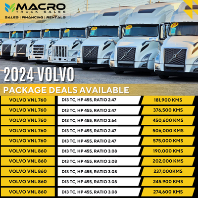 Welcome to Macro Truck Sales! 2024 VOLVO VNL 760/860 ** 10 Plus Units** ** Package deals Available *...
