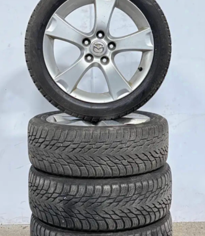 Mazda 3 Wheels or rims 5x114.3 with 215/50/17 Nokian winter ice snow tires and tpms sensors fits all...