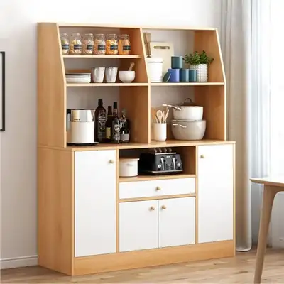 NEW 56 IN KITCHEN PANTRY & MICROWAVE STAND 123214, View more