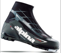 T10 Alpina Touring Boot, Color. Black/White/Red.