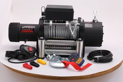 Heavy-Duty 12V Electric Winch 20,000 LB Capacity SKU: SU20000 SALE PRICE: $799.95 Built for the toug...